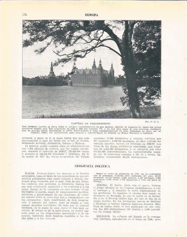 LAMINA 20994: Castillo de Frederikborg, Suecia