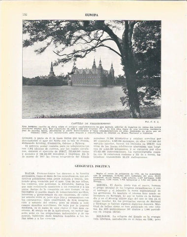 LAMINA 20994: Castillo de Frederikborg, Suecia