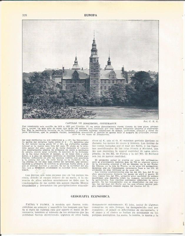 LAMINA 20992: Castillo de Bosenborg, Copenhague