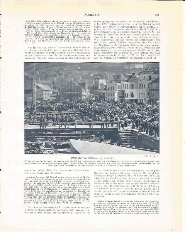 LAMINA 20958: Mercado de pescado en Bergen, Noruega