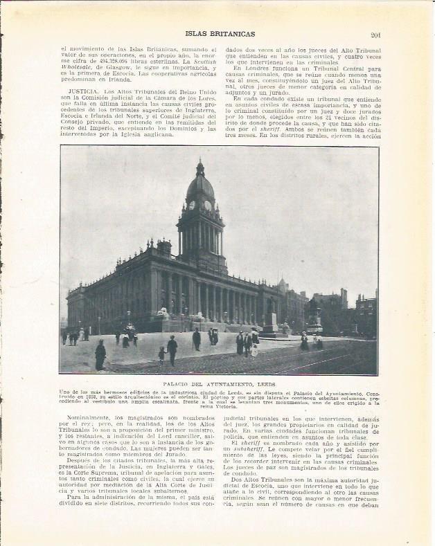LAMINA 20927: Palacio del ayuntamiento de Leeds