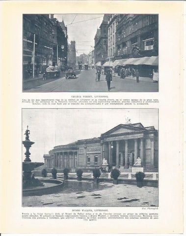 LAMINA 20922: Church Street y Museo Walker en Liverpool