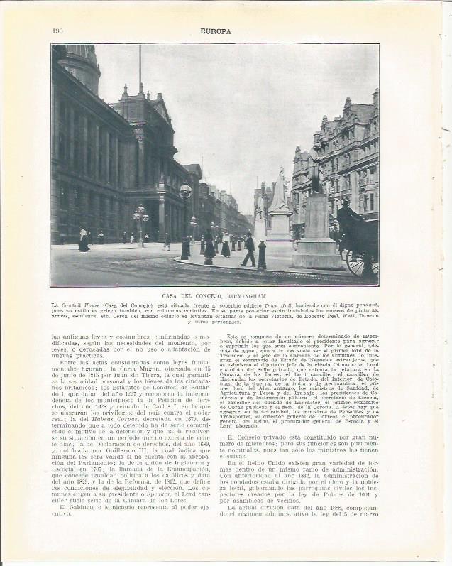 LAMINA 20921: Casa del Concejo en Birmingham