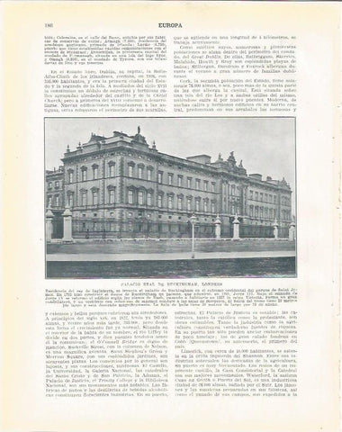 LAMINA 20919: Palacio Real de Buckingham, Londres