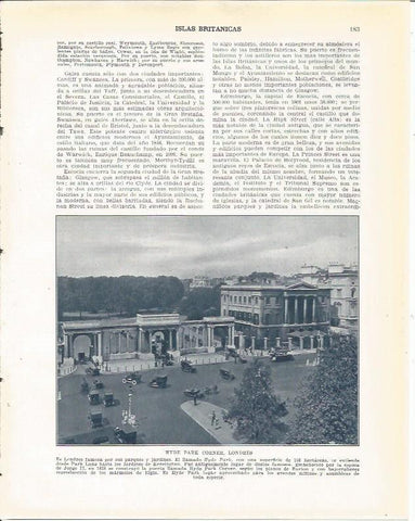 LAMINA 20918: Hyde Park Corner en Londres