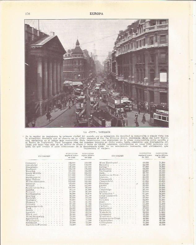 LAMINA 20914: La City de Londres