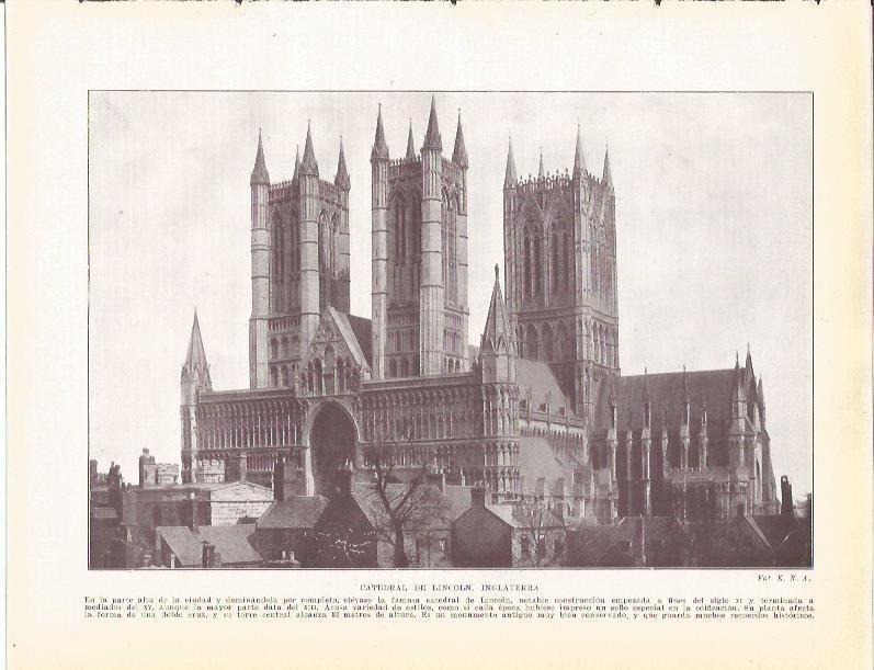 LAMINA 20913: Catedral de Lincoln, Inglaterra