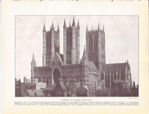 LAMINA 20913: Catedral de Lincoln, Inglaterra