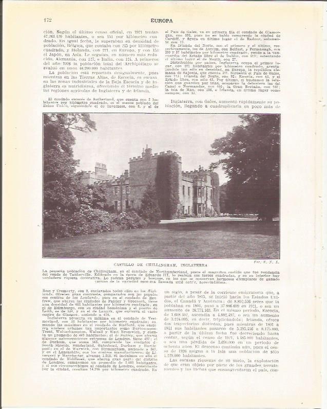 LAMINA 20912: Castillo de Chillingham, Inglaterra