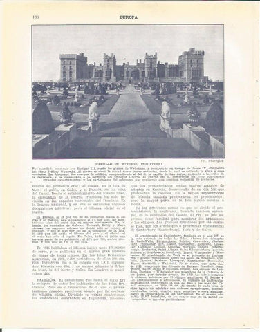 LAMINA 20910: Castillo de Windsor