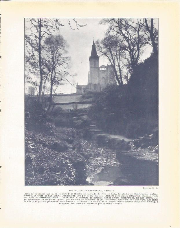 LAMINA 20909: Abadia de Dunfermline, Escocia