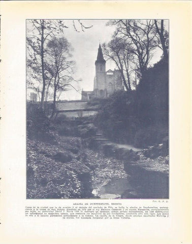 LAMINA 20909: Abadia de Dunfermline, Escocia