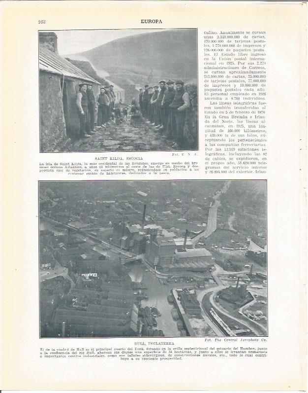 LAMINA 20907: Saint Kilda en Escocia y Hull 