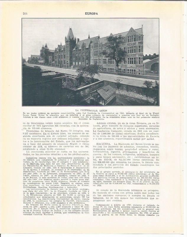 LAMINA 20928: Universidad de Leeds