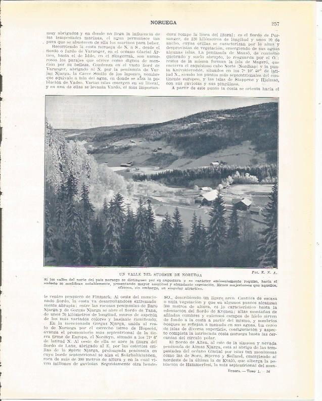LAMINA 20955: Valle del Sudeste de Noruega