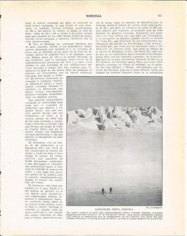 LAMINA 20952: Hardanger Jokul, Noruega