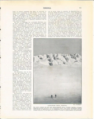 LAMINA 20952: Hardanger Jokul, Noruega