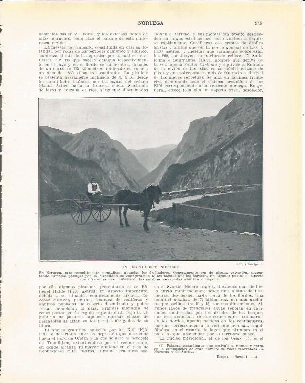LAMINA 20951: Desfiladero en Noruega
