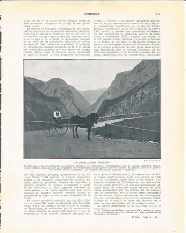 LAMINA 20951: Desfiladero en Noruega
