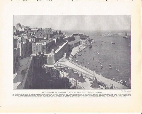 LAMINA 20946: Puerto de La Valetta, Malta
