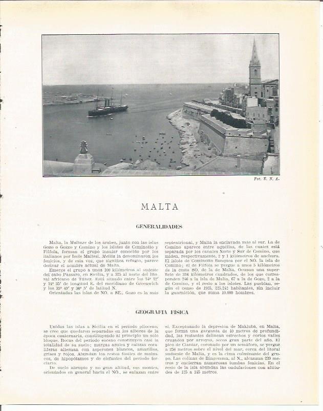 LAMINA 20945: Malta
