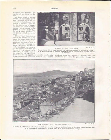 LAMINA 20943: Puerta del Sur y ciudad de Gibraltar