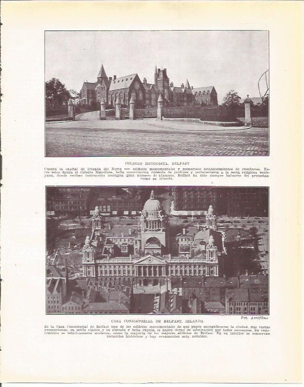 LAMINA 20938: Colegio Metodista y Ayuntamiento de Belfast