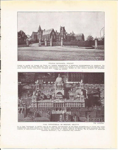 LAMINA 20938: Colegio Metodista y Ayuntamiento de Belfast