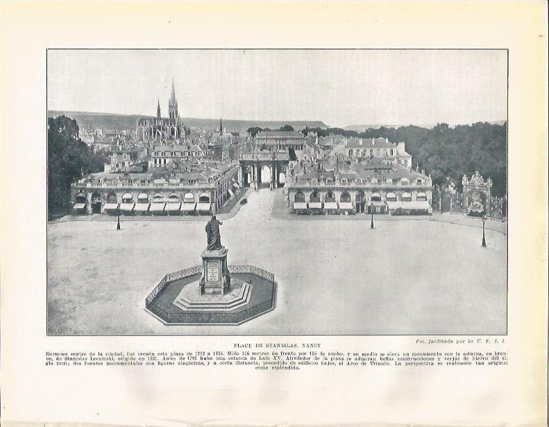 LAMINA 21099: Place de Stanislas en Nancy, Francia