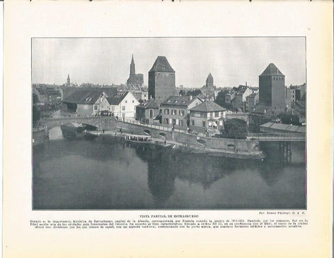 LAMINA 21098: Vista de Estrasburgo, Francia