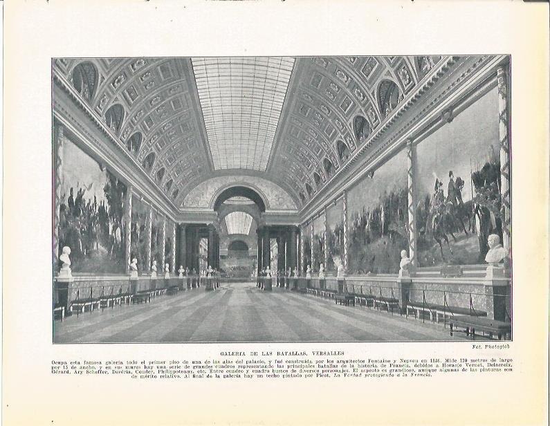 LAMINA 21089: Galeria de las Batallas en Versalles