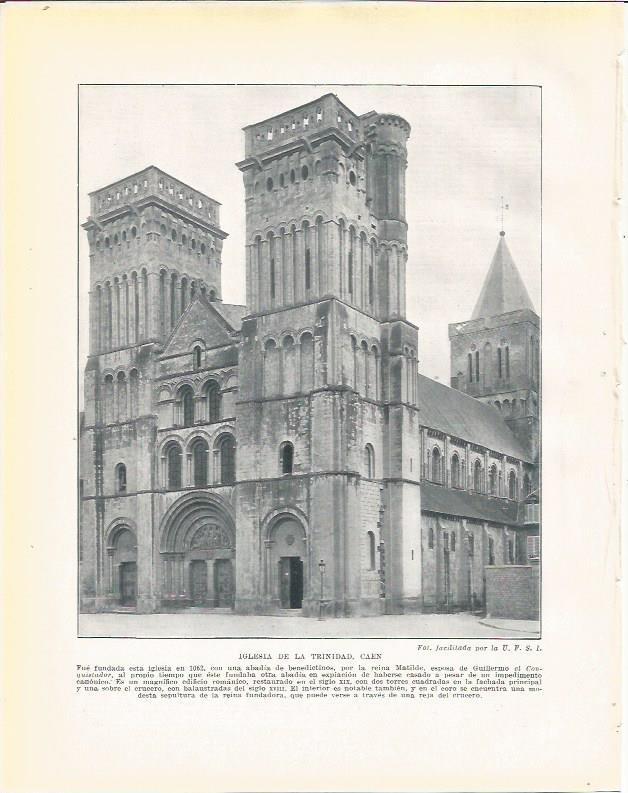 LAMINA 21101: Iglesia de la Trinidad en Caen, Francia