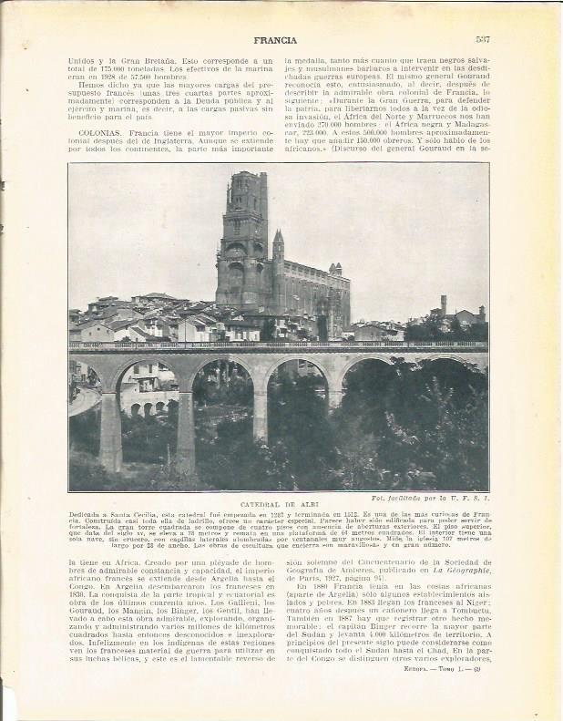LAMINA 21104: Catedral de Albi, Francia