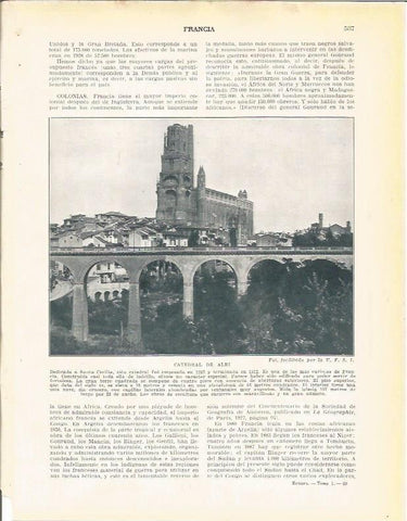 LAMINA 21104: Catedral de Albi, Francia