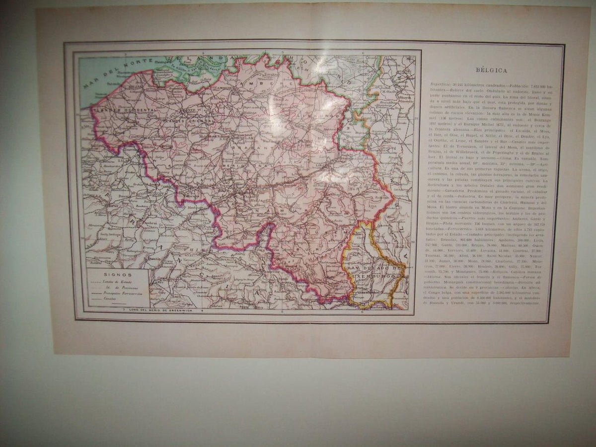 LAMINA 21129: Mapa de Belgica