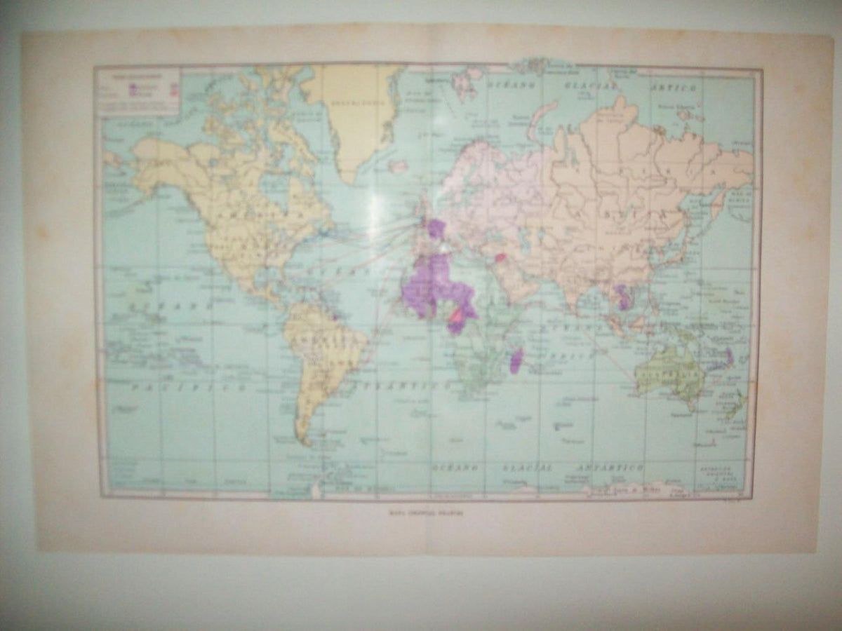 LAMINA 21126: Mapa colonial de Francia