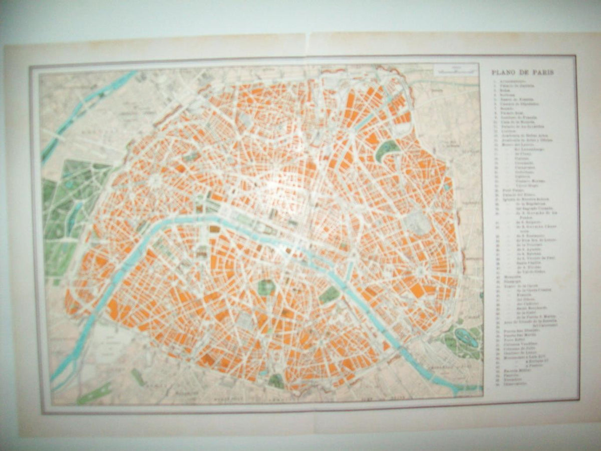 LAMINA 21125: Plano de Paris