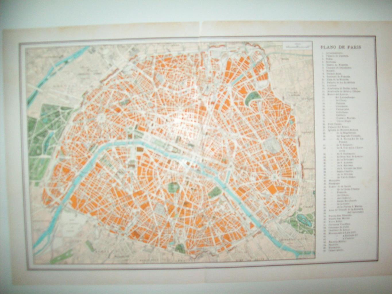 LAMINA 21125: Plano de Paris