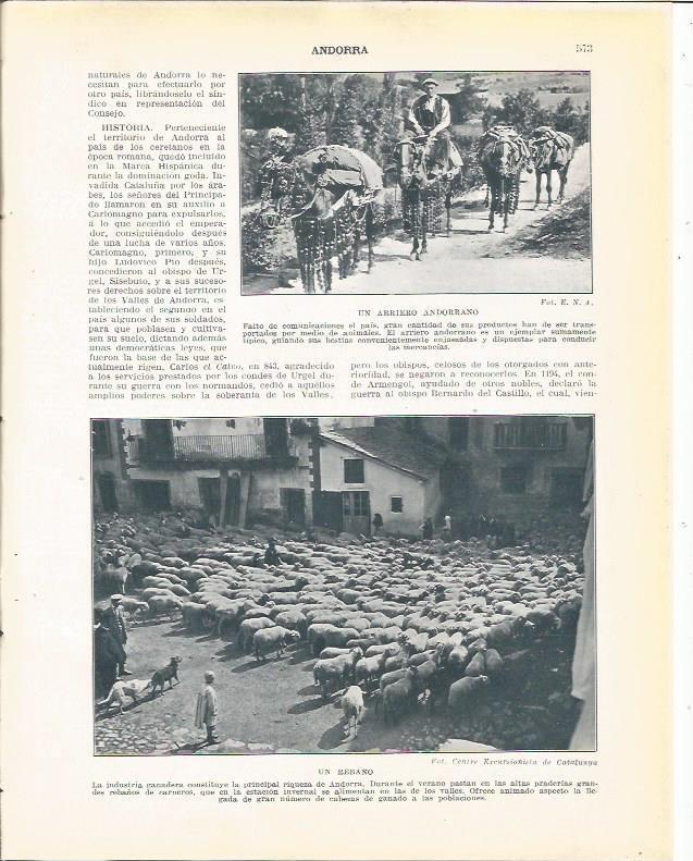 LAMINA 21122: Rebaño y arriero de Andorra