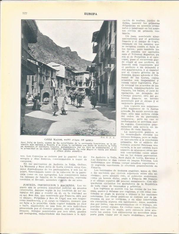 LAMINA 21121: Calle Mayor de Sant Julia de Loria, Andorra
