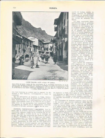 LAMINA 21121: Calle Mayor de Sant Julia de Loria, Andorra
