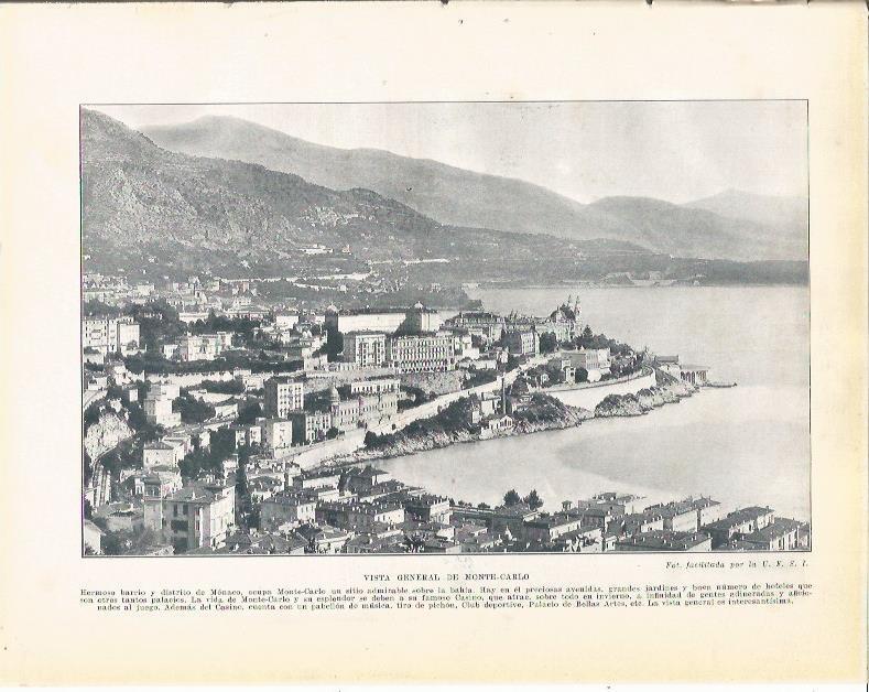 LAMINA 21115: Vista de Montecarlo, Monaco