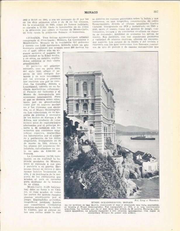 LAMINA 21114: Museo Oceanografico de Monaco