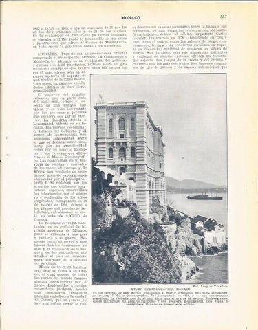 LAMINA 21114: Museo Oceanografico de Monaco