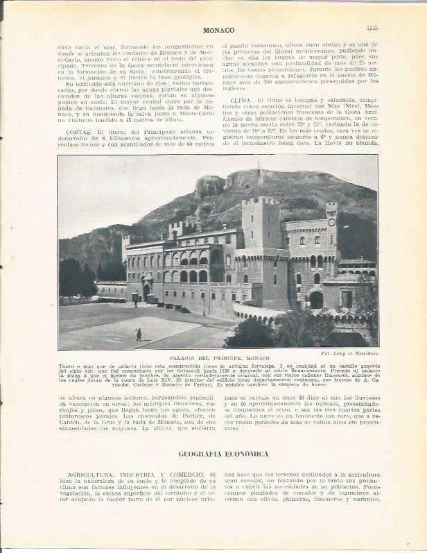 LAMINA 21113: Palacio del Principe en Monaco