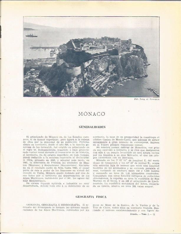 LAMINA 21112: Vista aerea de Monaco