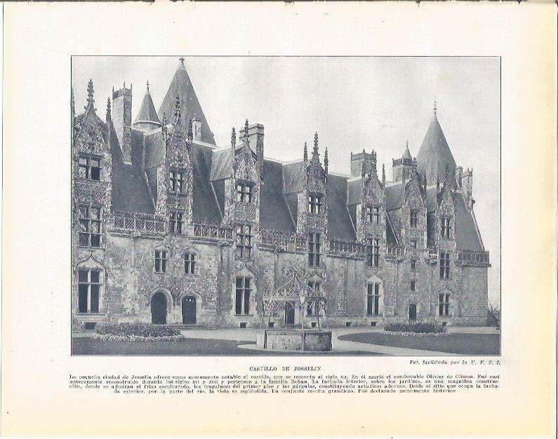 LAMINA 21110: Castillo de Joselin, Francia
