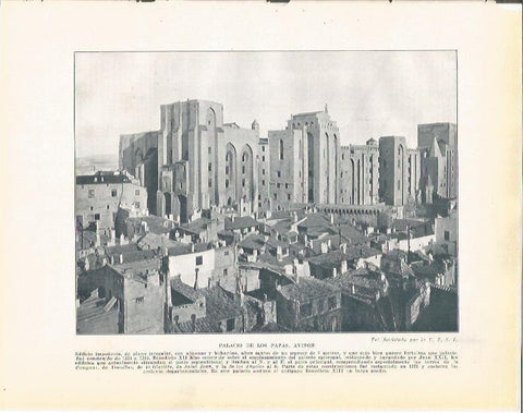 LAMINA 21109: Palacio de los Papas en Avignon, Francia