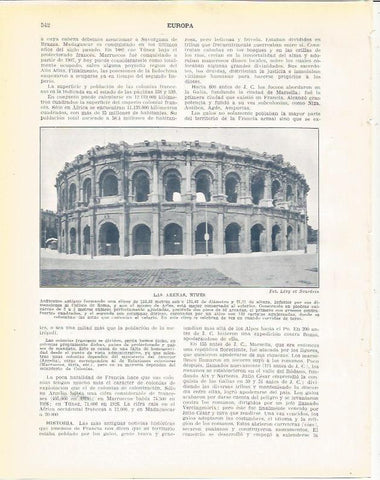 LAMINA 21106: Las Arenas de Nimes, Francia