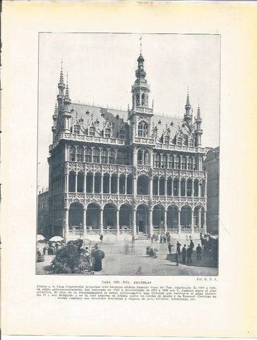 LAMINA 21034: Casa del Rey en Bruselas